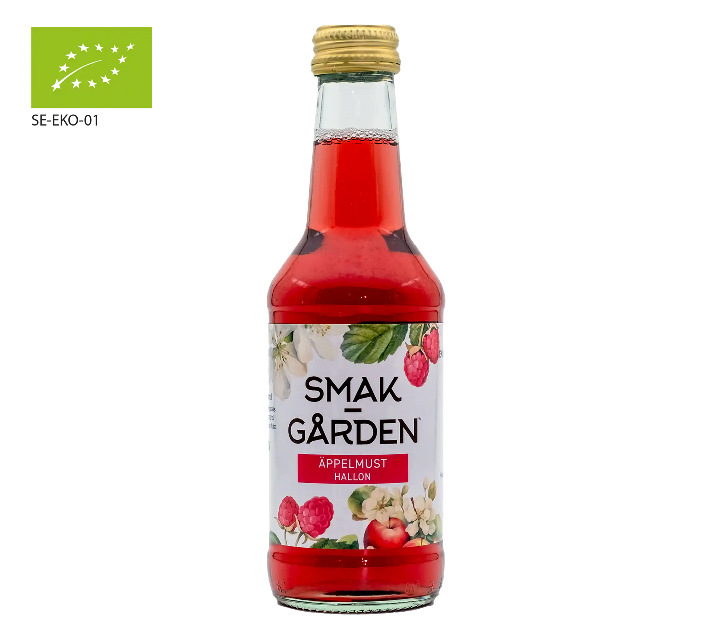 Äppelmust med hallon 25 cl
