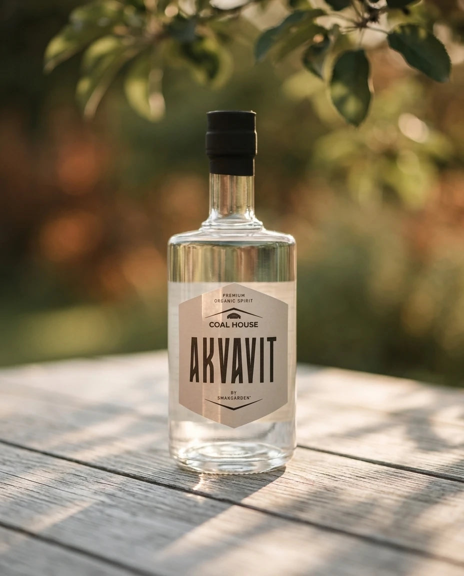 Akvavit spirit bottle — Akvavit Orchard Lifestyle | Generated by Modelize